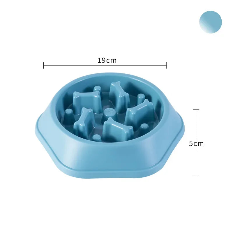 Pet Product Bone Plastic Pet Food Bowl Doggy Puppy Bowl Slow Feeder Dog Bowl