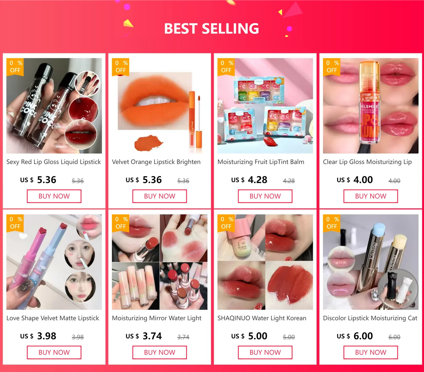 Orange Lipstick Waterproof Long Lasting Matte Lipsticks Resistant Lip Stick Velvet Lip Tint Women Cosmetic Sexy Lip Glaze Makeup