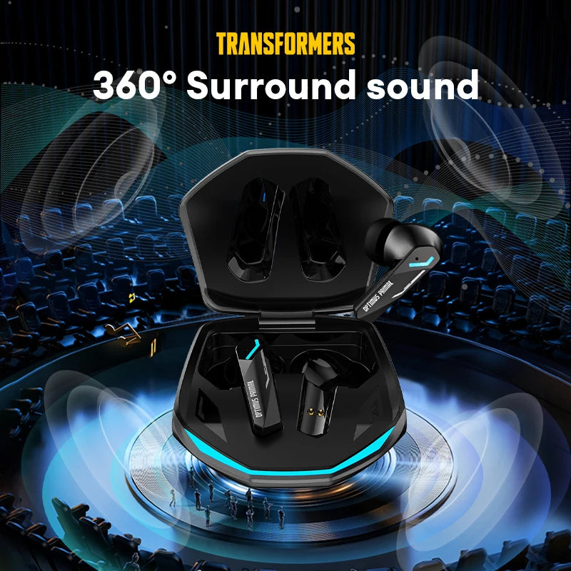 TRANSFORMERS TF-T10 Bluetooth 5.4 Earphones - Bulk Wholesale Wireless Low Latency Gaming Earbuds with Mic - Premium earphones from Lizard Vigilante - Just $20.99! Shop now at Lizard Vigilante