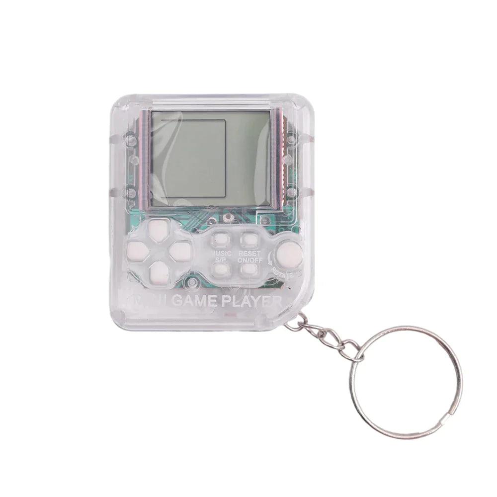 Pocket Mini Classic Game Machine Keychain Anti Lost Key Ring Children Handheld Retro Nostalgic Game Console Video Game Players - Lizard Vigilante