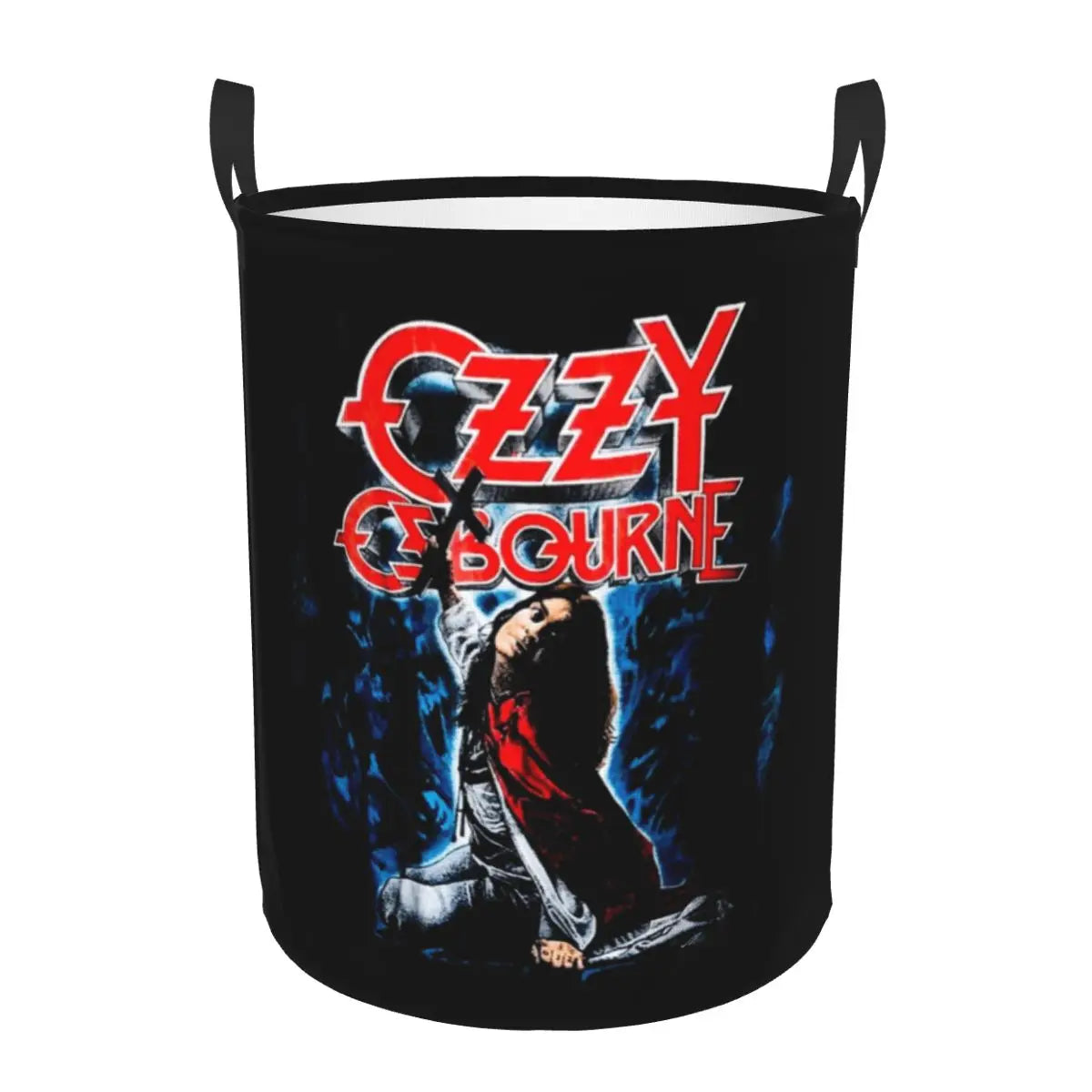 Ozzy Osbourne Prince of Darkness Laundry Basket | Foldable Heavy Metal Band Rock Toy Clothes Hamper | Storage Bin for Kids Nursery - Premium laundry basket from Lizard Vigilante - Just $19.99! Shop now at Lizard Vigilante