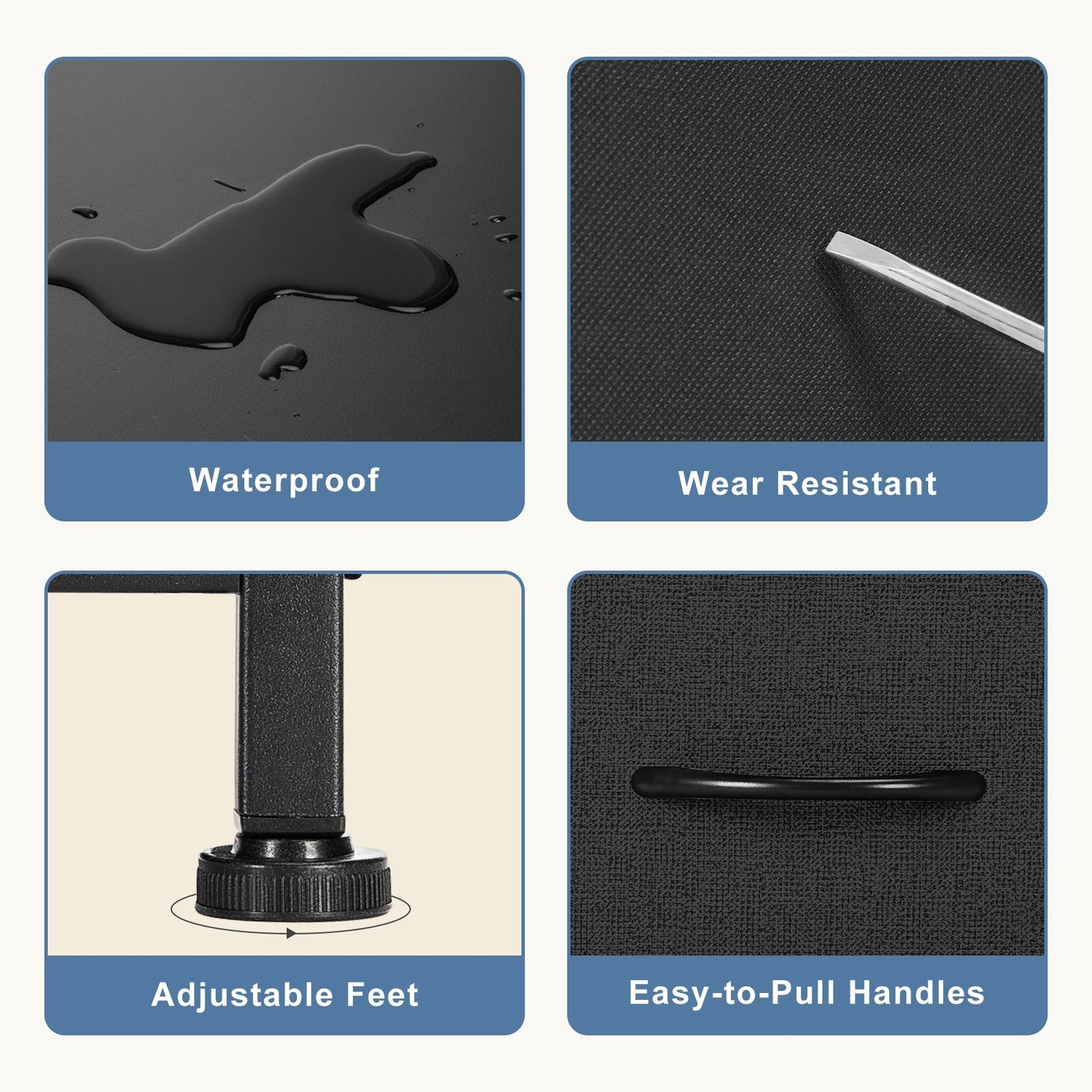 JHK Desser For Bedroom With 7 Fabric Drawers Organizer Storage Closet Chest Clothes For Living Room Display Cabinet Of Furniture - Premium  from Lizard Vigilante - Just $69.99! Shop now at Lizard Vigilante