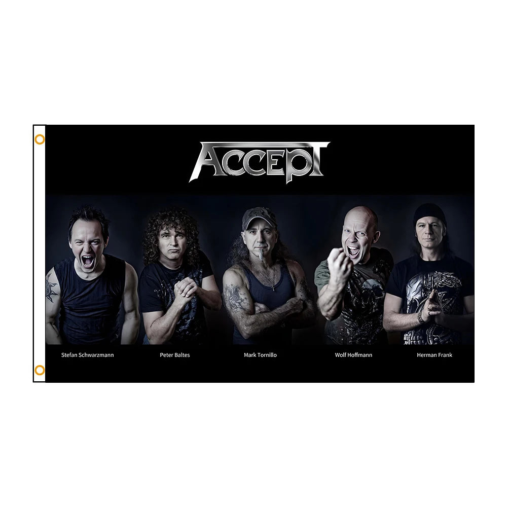 Accept Music Band Heavy Metal Flag – 90x150cm Polyester Poster Banner for Home & Interior Decoration - Premium banner from Lizard Vigilante - Just $11.99! Shop now at Lizard Vigilante