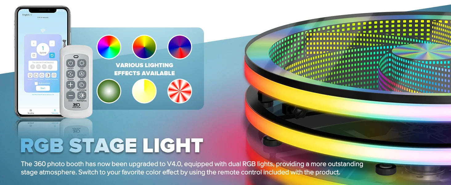 Lizard Vigilante: 360° Chaos Cam Rig – RGB Jet-Spin Ring Light Booth (Party Destruction Machine V1) - Premium photobooth from dsers - Just $2438.99! Shop now at Lizard Vigilante