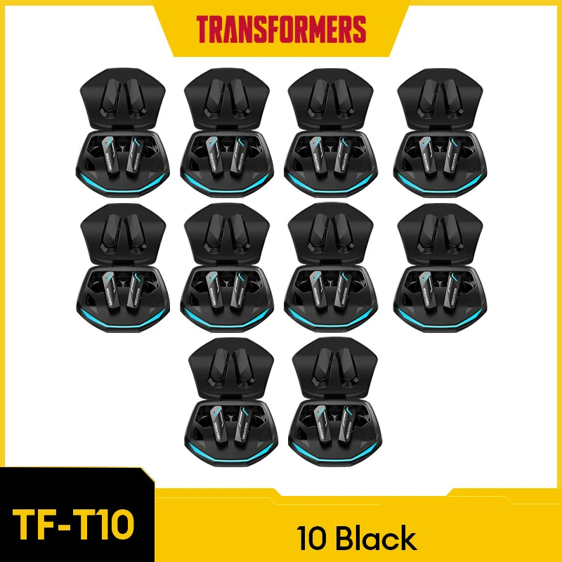 TRANSFORMERS TF-T10 Bluetooth 5.4 Earphones - Bulk Wholesale Wireless Low Latency Gaming Earbuds with Mic - Premium earphones from Lizard Vigilante - Just $20.99! Shop now at Lizard Vigilante