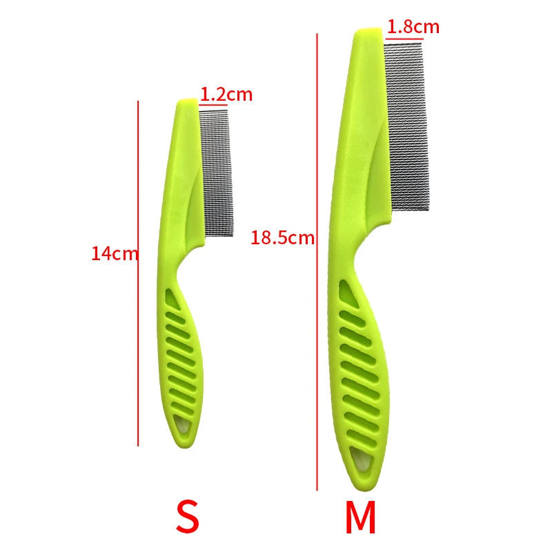 Pet Hair Stainless Steel Flea Comb for Cat Dog Pet Shedding Comb Comfort Cats Flea Hair Grooming Comb Dog Cat Fur Removal Brush - Premium pet comb from Lizard Vigilante - Just $12.99! Shop now at Lizard Vigilante