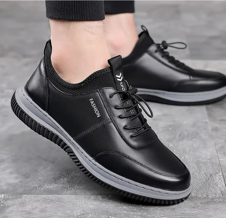 Male Business Leather Casual Shoes New Hot Selling Men's Sneakers Brand Comfortable Slip-on Loafers for Men 2023 Tenis Masculino - Premium  from Lizard Vigilante - Just $32.99! Shop now at Lizard Vigilante