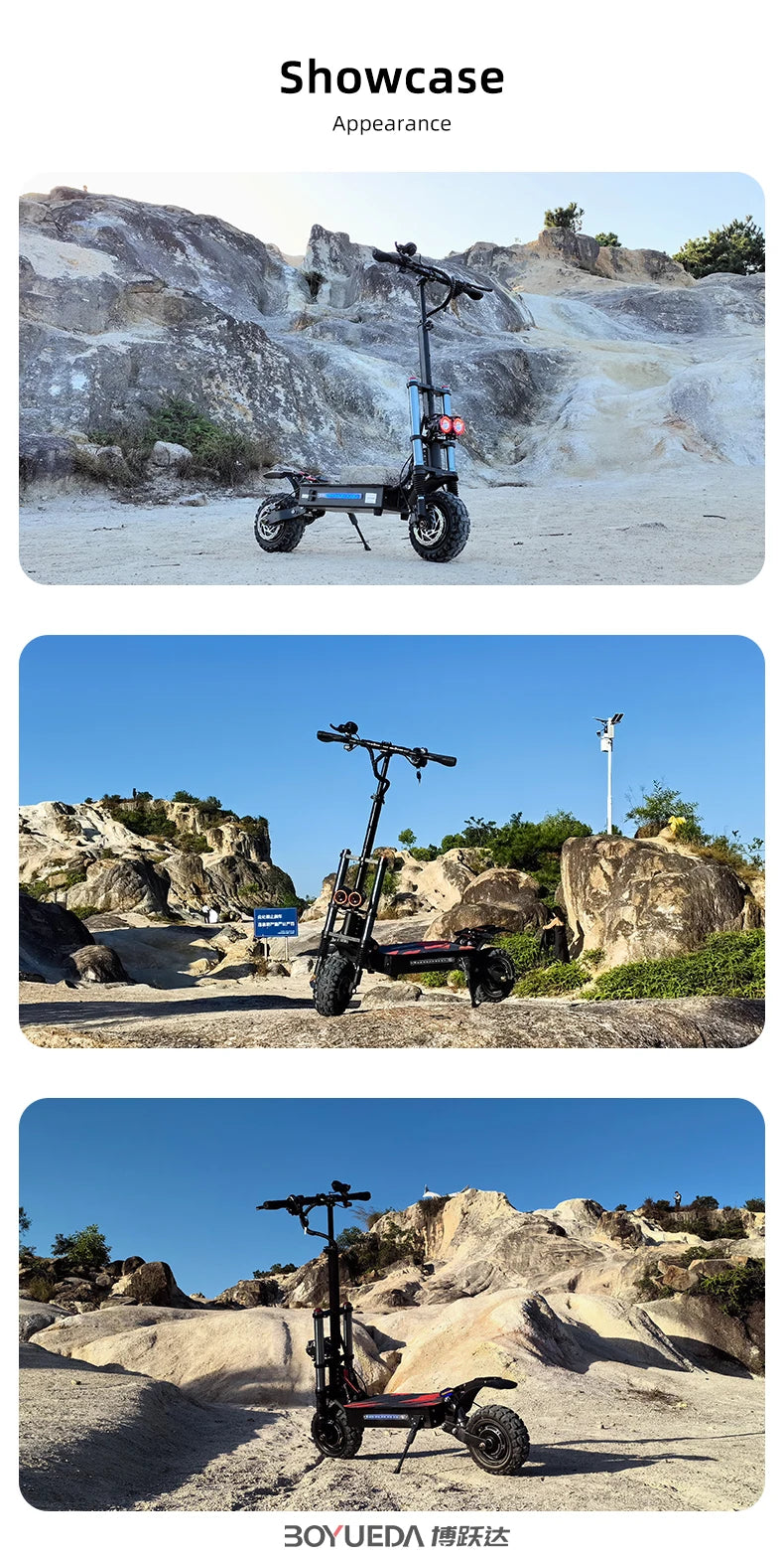 RoadFang S3-11 HydraBrake Street Predator | Twin-Engine 6000W Outlaw Scooter for Metal-Grade Speed & Night Raid Commutes