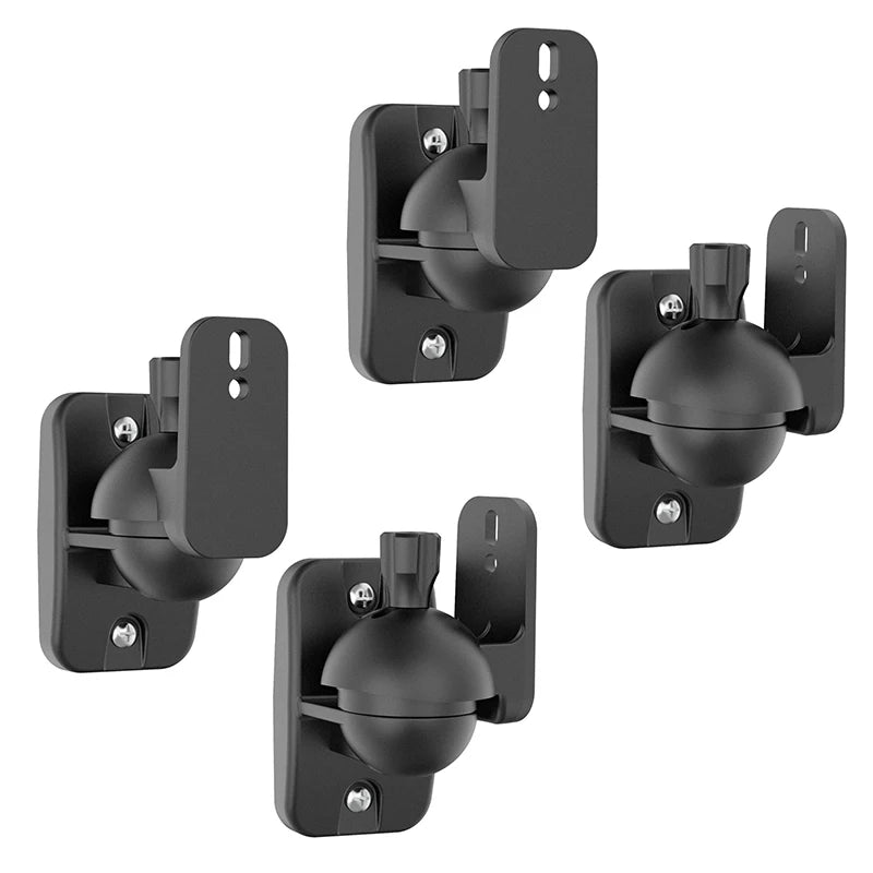 LINGYOU Universal Surround Sound Speaker Wall Mount Bracket for Home Theater with Rotatable and Adjustable Angle 2Pcs/Pair - Premium  from Lizard Vigilante - Just $24.99! Shop now at Lizard Vigilante