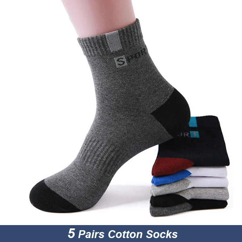 5-Pair Comfort Sock Set - Breathable, Odor-Resistant, and Stylish - Premium socks from Lizard Vigilante - Just $18.88! Shop now at Lizard Vigilante