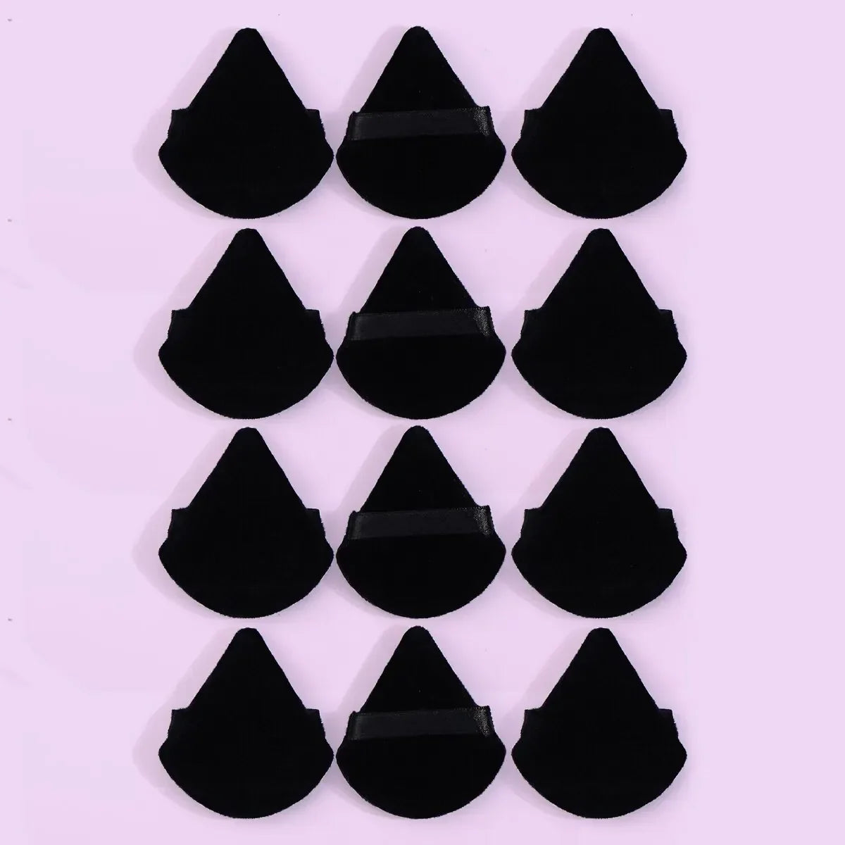 Wholesale 10/ 12 Pcs Triangle Powder Puff Wet Dry Use For Loose Powder Liquid Cosmetic Soft Plush Powder Puff Makeup Foundation