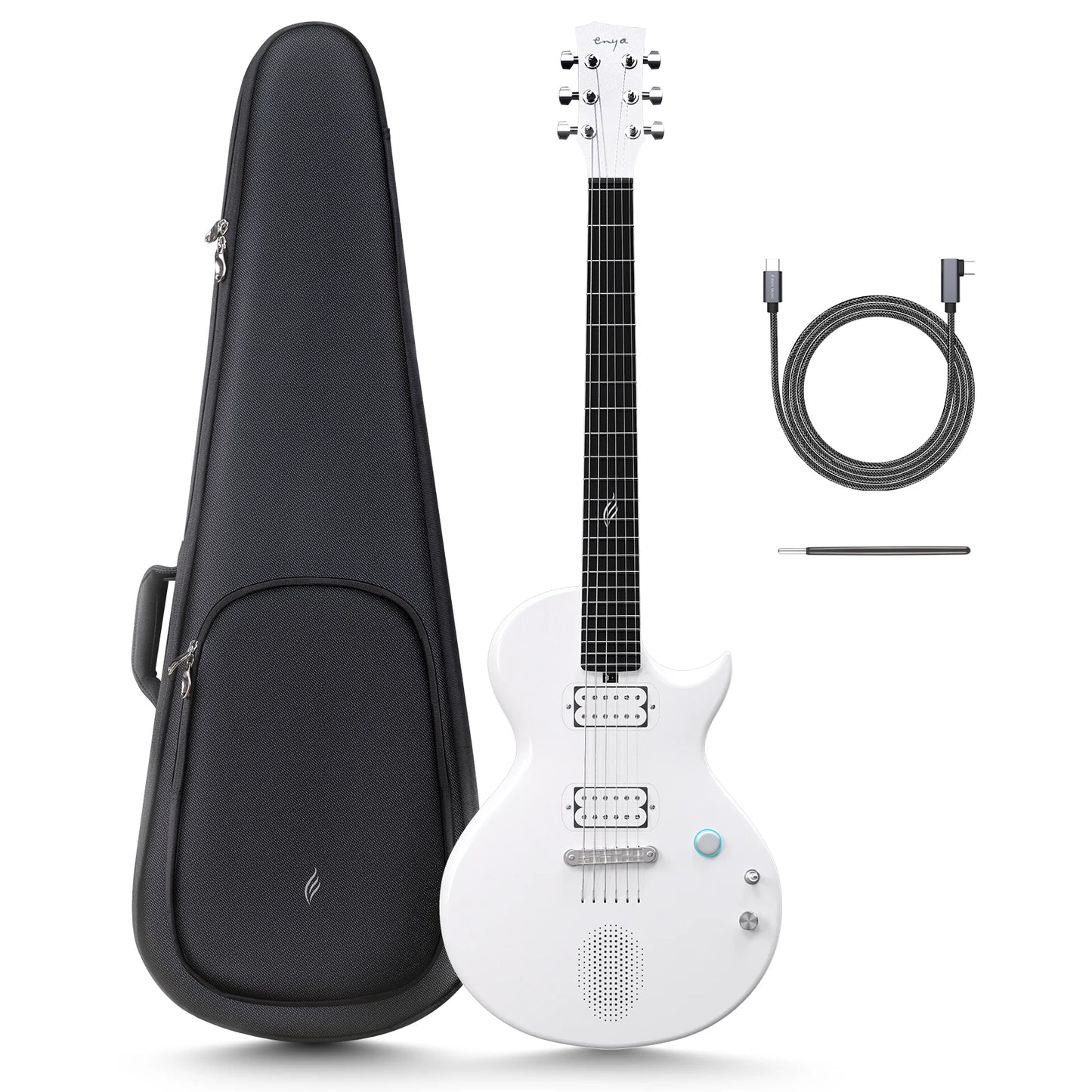 Enya Nova Go Sonic Smart Electric Carbon Fiber Guitar – Wireless Speaker, Onboard Presets & Rechargeable Innovation - Premium electric guitar from Lizard Vigilante - Just $779.99! Shop now at Lizard Vigilante