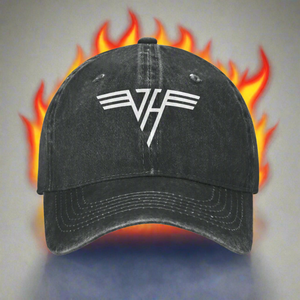 Van Halen Iconic Logo Trucker Snapback – Rock-On Sun Protection Baseball Cap for Unisex Teens, Adjustable Hat for Casual Days and Legendary Gifting - Premium hat from dsers - Just $13.99! Shop now at Lizard Vigilante