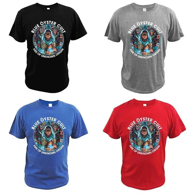 Blue Öyster Cult: Cult Classic Tee for Summer Jams | More Cowbell! - Premium T-Shirts from Lizard Vigilante - Just $23.99! Shop now at Lizard Vigilante