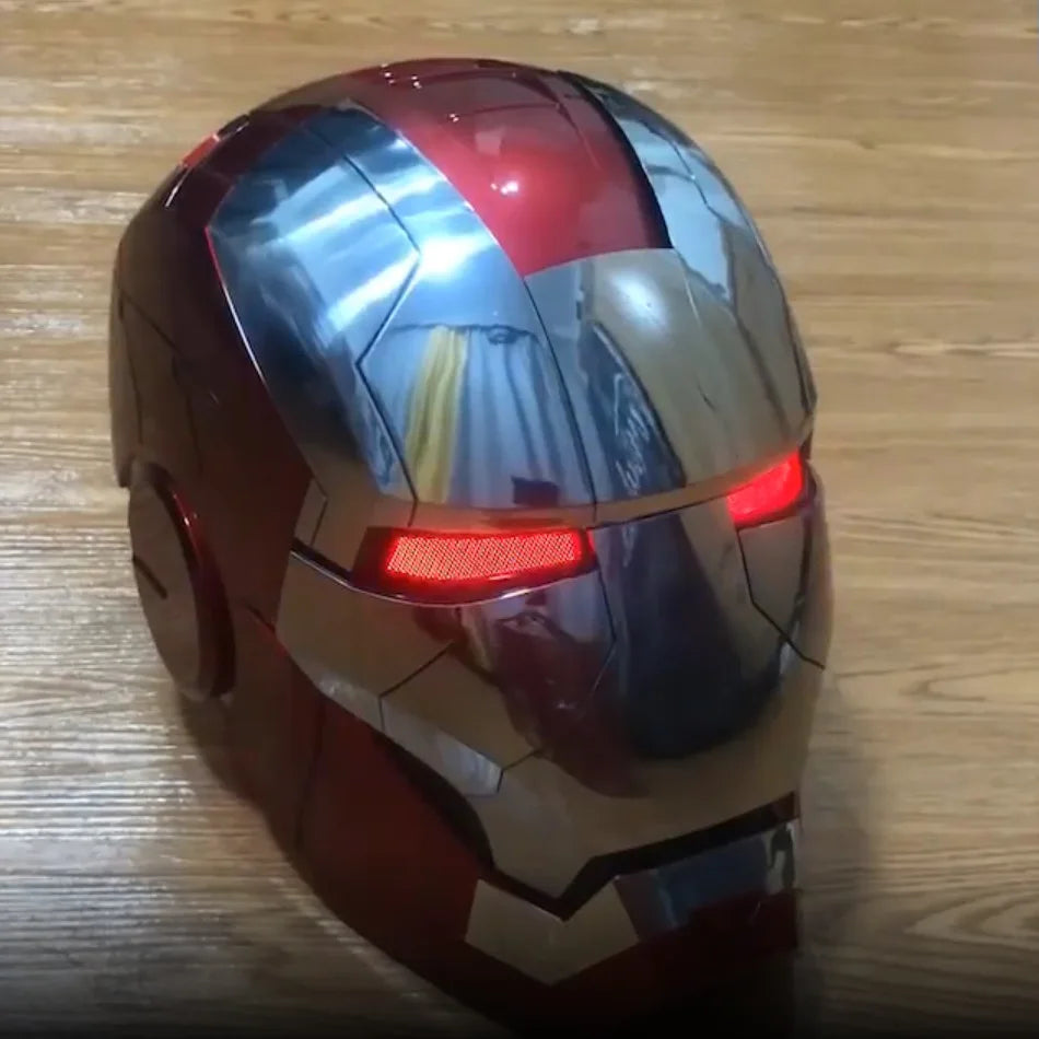 New AutoKing 1:1 Mk5 Iron Man Helmet Cosplay Voice Control Eyes with Light Model Toys for Adult Electric Wearable Christmas Gift - Premium  from Lizard Vigilante - Just $199.99! Shop now at Lizard Vigilante