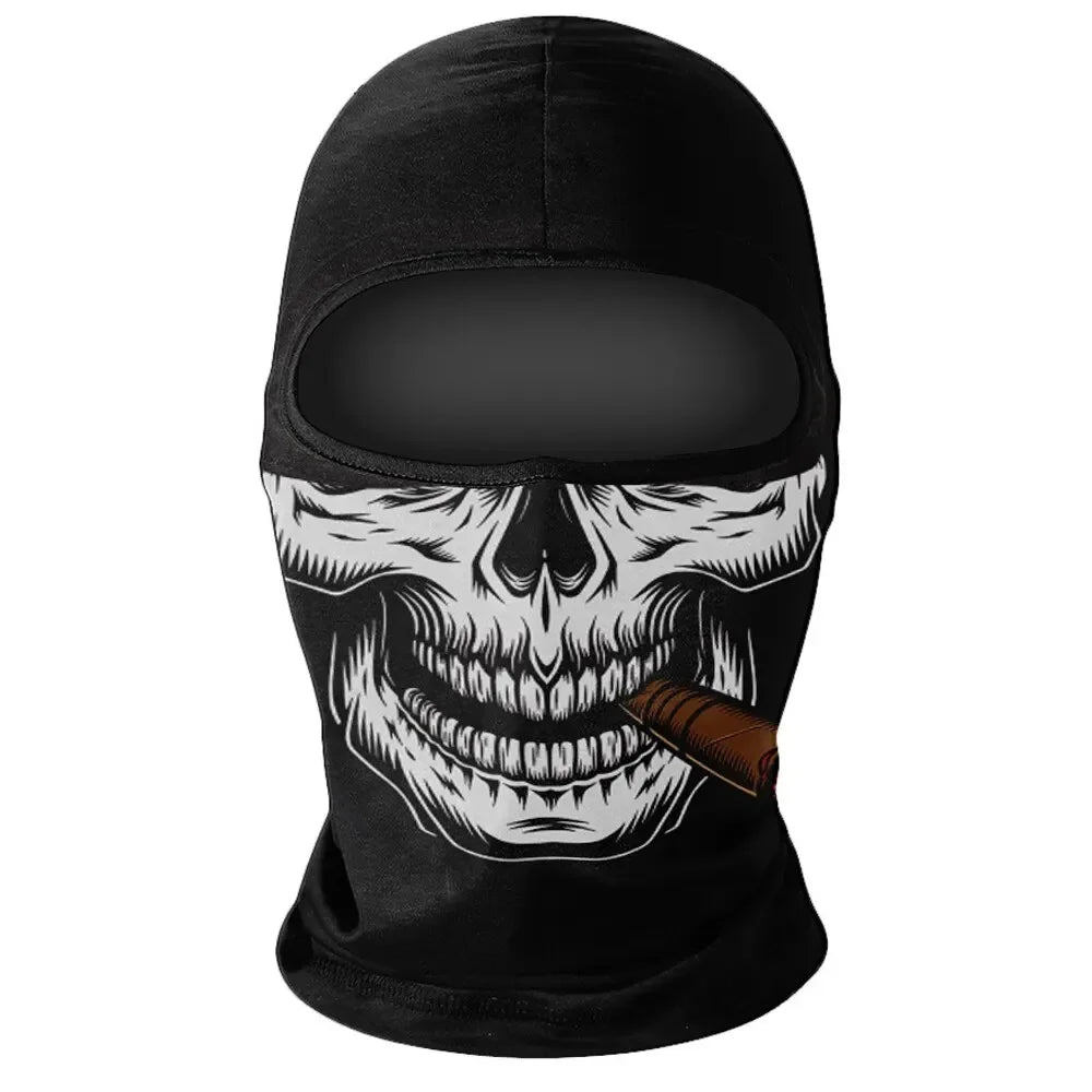 Lizard Vigilante Motorcycles Balaclava Mask - Ghost Face War Game Skeleton Riding Outdoor Headwear - Premium face mask from Lizard Vigilante - Just $16.88! Shop now at Lizard Vigilante