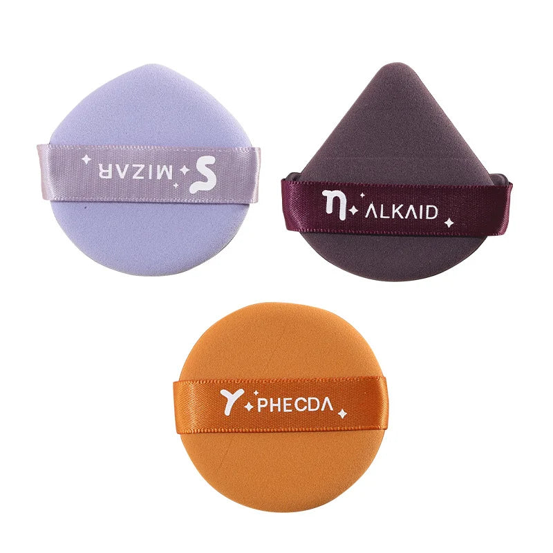 1PCS Round Square Triangle Shape Cosmetic Puff Soft Dry and Wet Dual-use Air Cushion Foundation Powder Sponge Puff Makeup Tools