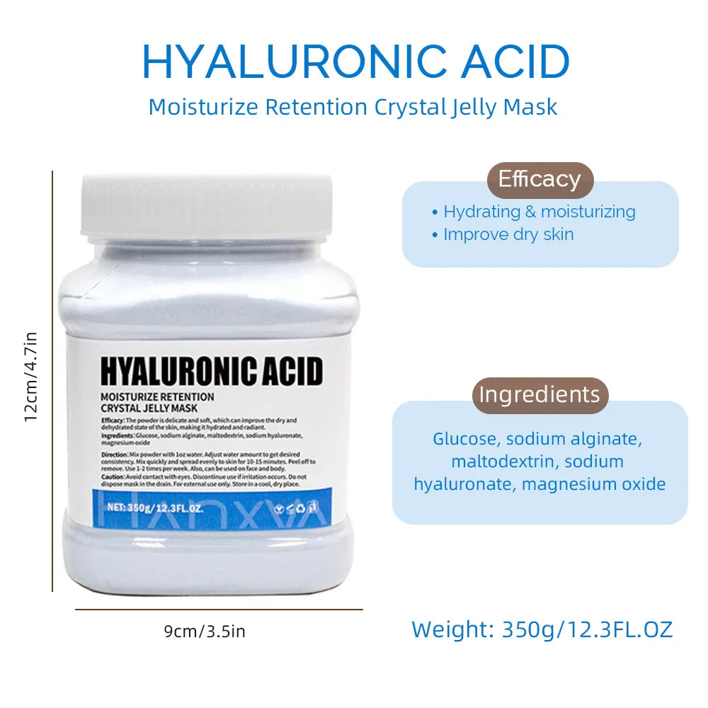350g Jelly Mask Powder Rose Lavender Crystal Mask Collagen Face Mask Skin Moisturizing Powder Mask Facial Mask DIY Skin Care