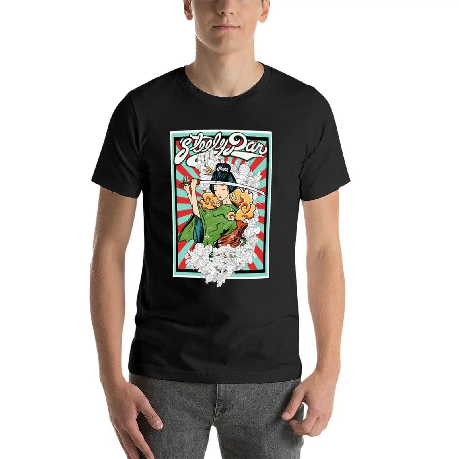 Japanese Style Steely Band Dan Fan Art T-Shirt - Plus Size Heavyweight Tee - Premium T-shirts from Lizard Vigilante - Just $23.88! Shop now at Lizard Vigilante