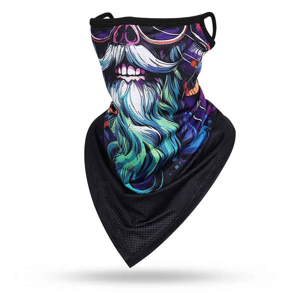 Beard Skull Face Balaclava - Versatile Protective Mask for Men and Women - Premium face mask from Lizard Vigilante - Just $17.99! Shop now at Lizard Vigilante