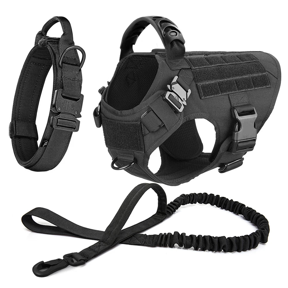 Battle-Ready K9 Vest & Leash Set – Street Armor For Power Dogs