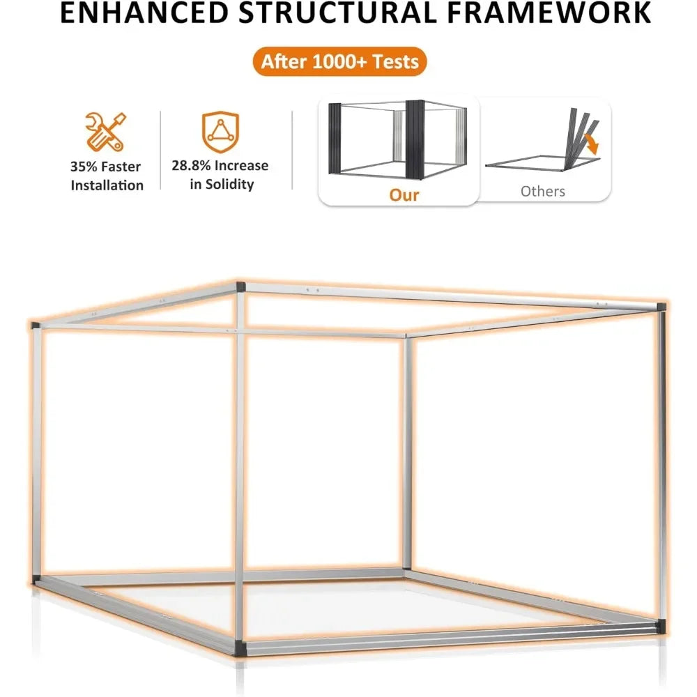 8 x 12 FT Outdoor Storage Shed, Reinforced Metal - Ample Storage for Tools & Equipment - Premium shed from Lizard Vigilante - Just $388.88! Shop now at Lizard Vigilante