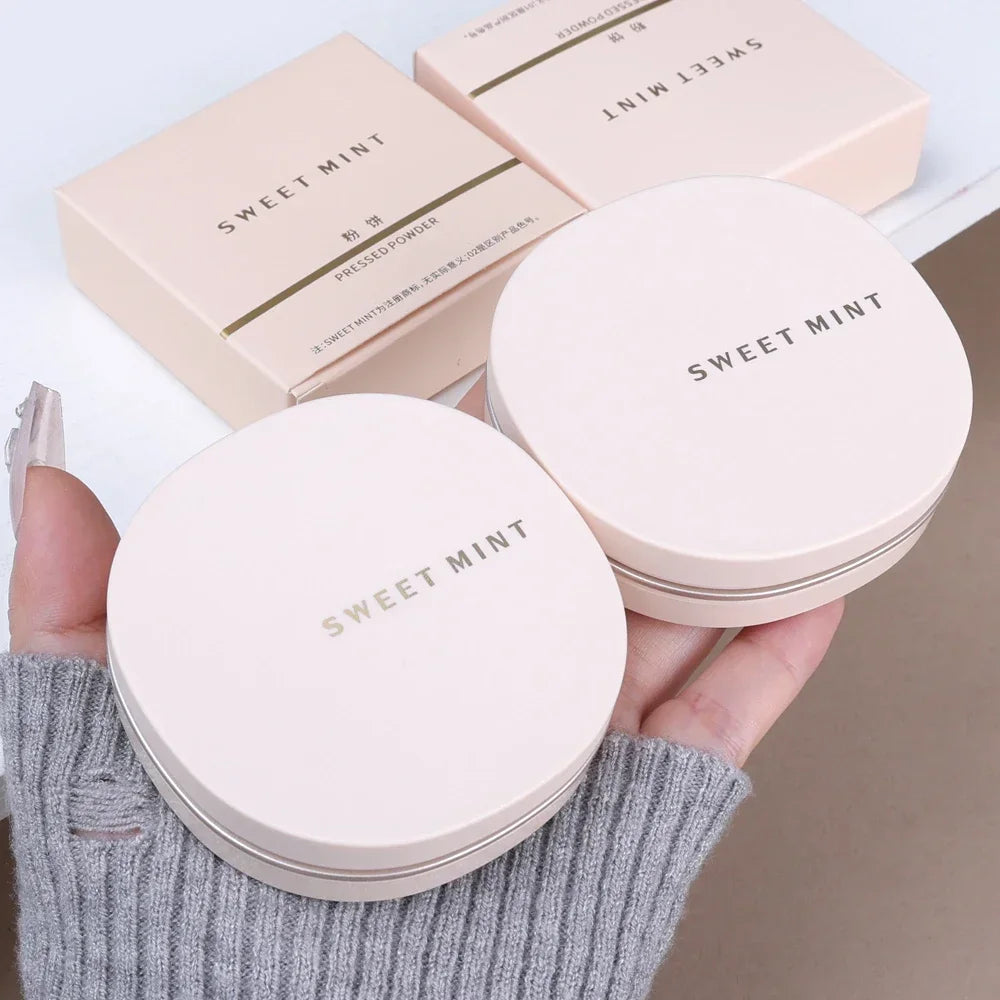 Transparent Pressed Powder Waterproof Lasting Oil Control Full Coverage Face Compact Setting Powder Makeup Foundation Cosmetics