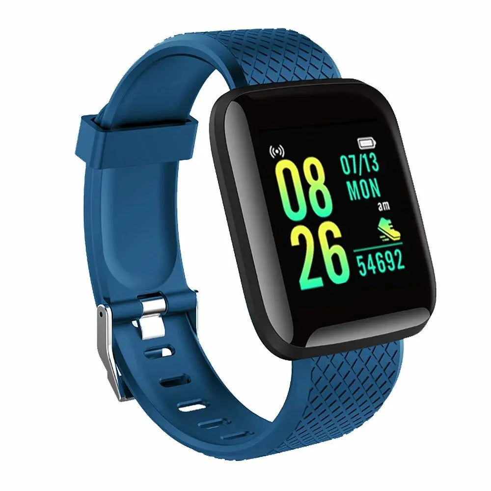 CHAONB 116 Plus Smart Watch – Multifunction Fitness Tracker with Heart Rate Monitor, Message Reminders, Alarm Clock, Music Control, and More - Premium smartwatch from Lizard Vigilante - Just $19.99! Shop now at Lizard Vigilante