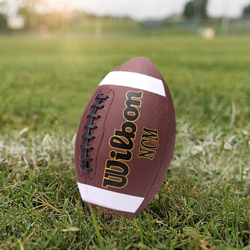 Official PU Leather Wilson American Football Balls Adult Kids 1PC High Quality Sports Size 3 6 9 Grip - Premium football from Lizard Vigilante - Just $22.99! Shop now at Lizard Vigilante