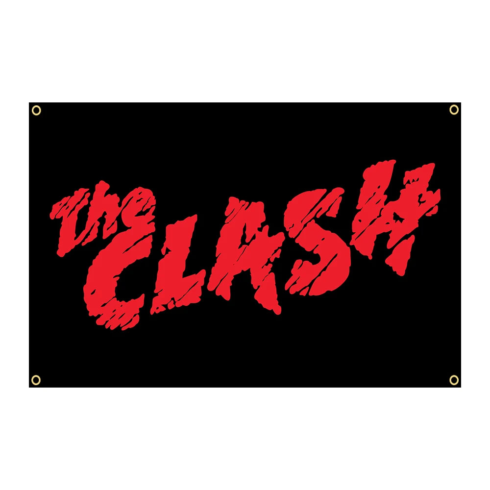 The Clash Music Band Flag – 90x150cm Polyester Rock Banner for Interior Decoration - Premium flag from Lizard Vigilante - Just $11.99! Shop now at Lizard Vigilante