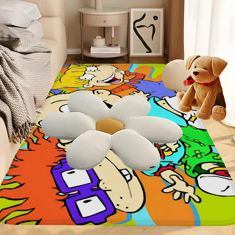 R-Rugrats Hallway Carpet Non-Slip Laundry Room Mat Laundry Decor Balcony Child Living Room Toilet Rug
