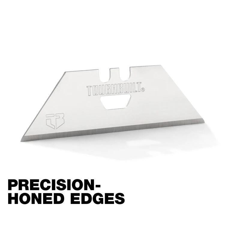 TOUGHBUILT 50-Pack Utility Trapezoidal Blades – Razor-Sharp, Fast Slicing Replacement Blades for Tough Jobs - Premium blades from Lizard Vigilante - Just $45.99! Shop now at Lizard Vigilante