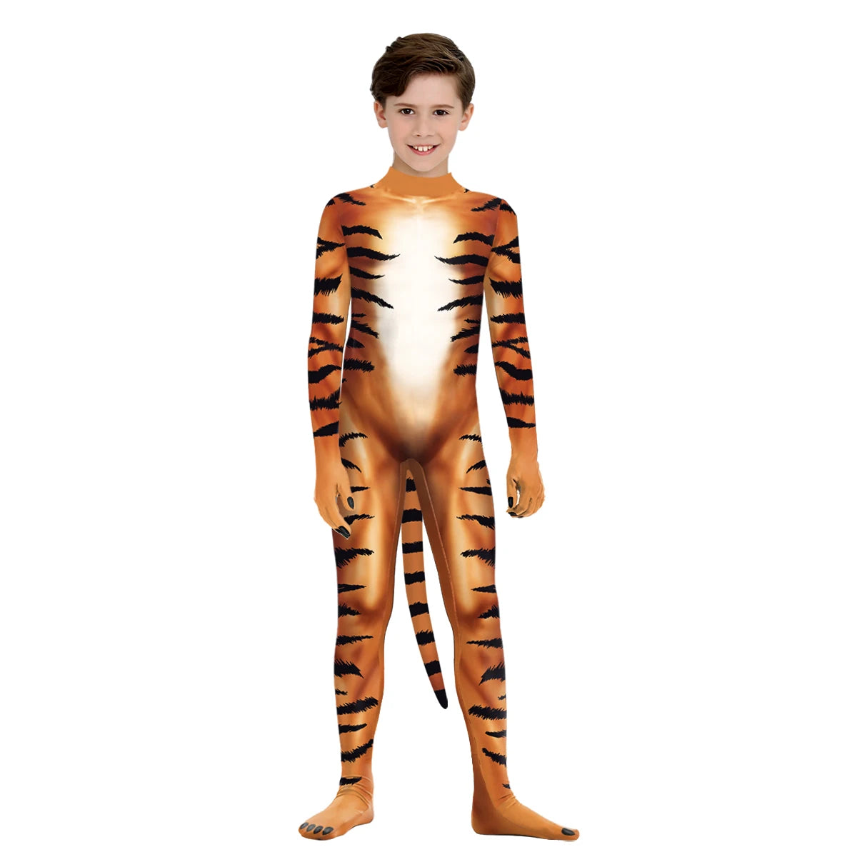 Parent-Child Tiger 3D Print Bodysuit - Unisex Halloween Cosplay Costume for Epic Family Adventures! - Premium Cosplay Costumes from Lizard Vigilante - Just $35.88! Shop now at Lizard Vigilante