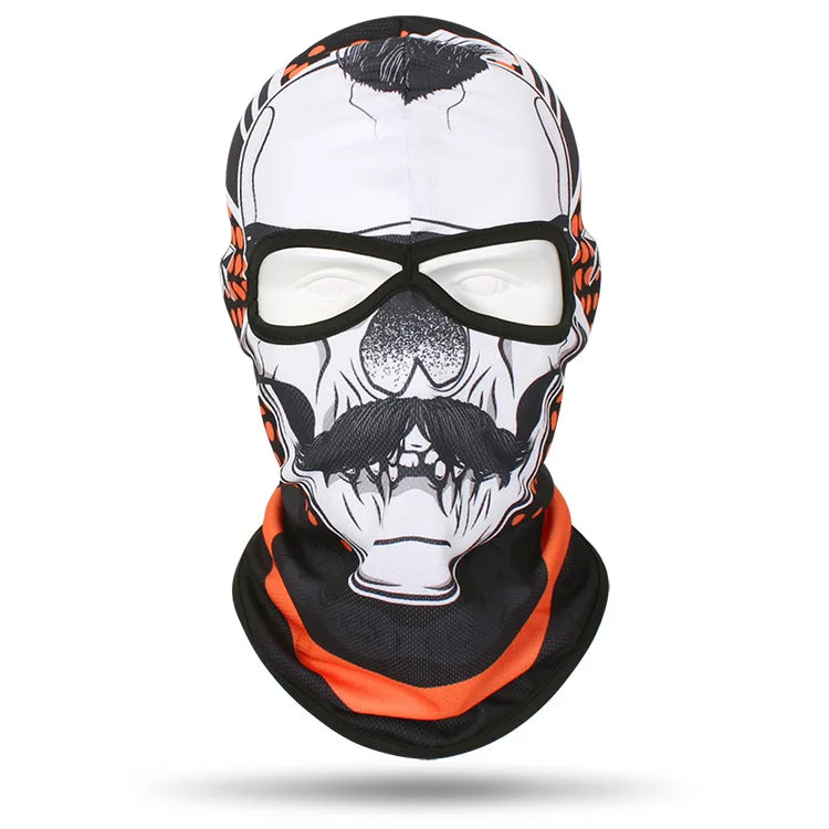 Skull Bandana Balaclava for Men & Women – Halloween Windproof Sports Scarf, Full Face Cover for Riding, Skiing, Fishing, Hiking, and More - Premium T-Shirt from Lizard Vigilante - Just $19.99! Shop now at Lizard Vigilante