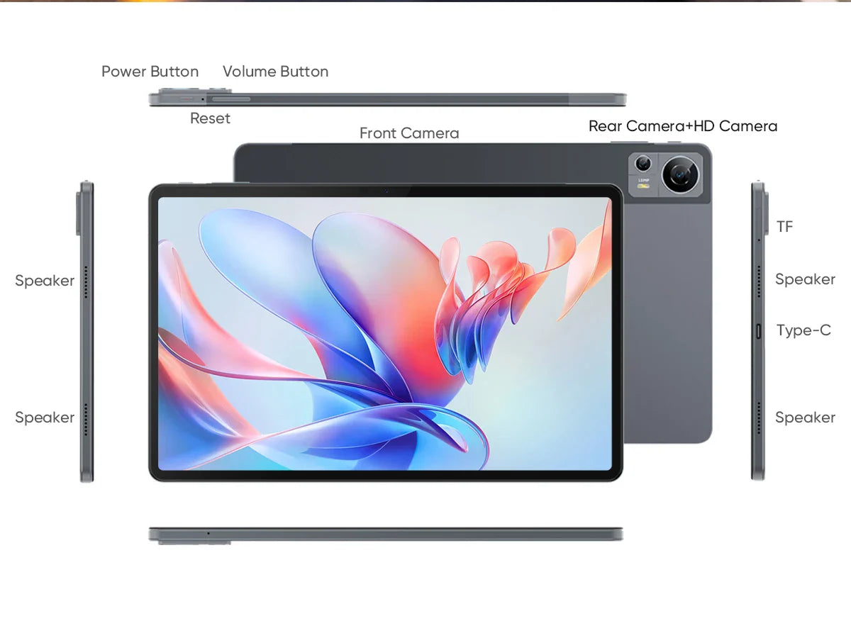 N-one NPad X1 MTK G99 8-Cores Tablet 10.95'' Android 13 Fast Charging 8600mAh MAX 16GB 128GB 2000*1200 FHD 4G LTE Support L1