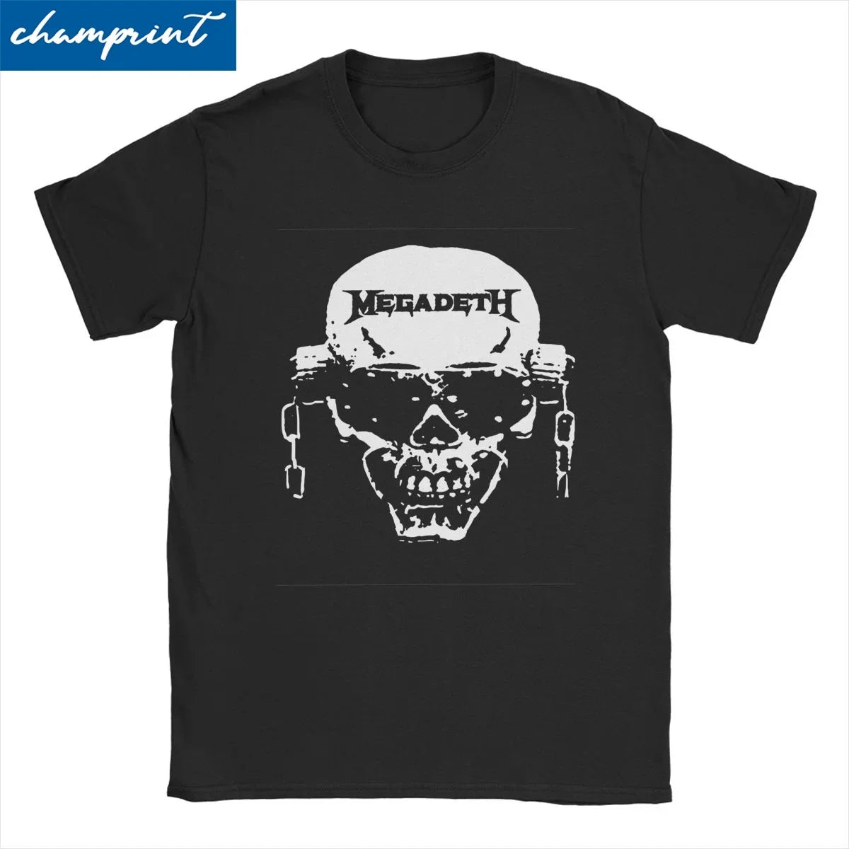 Unisex Megadeth Rock Band T-Shirt – 100% Cotton Casual Short Sleeve Tee for Music Fans - Premium T-Shirts from Lizard Vigilante - Just $24.88! Shop now at Lizard Vigilante