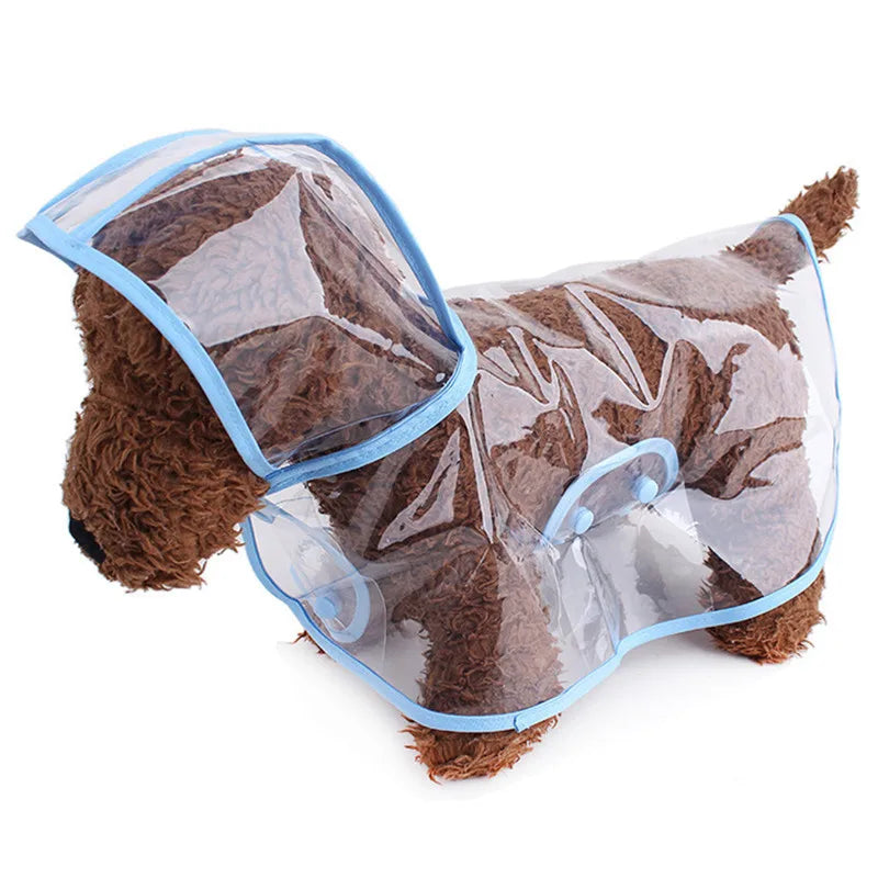 Pet Supplies Dog Raincoat Waterproof New Transparent Plastic Fashion Poncho Personalized Color Edge Costumes for Large Dogs