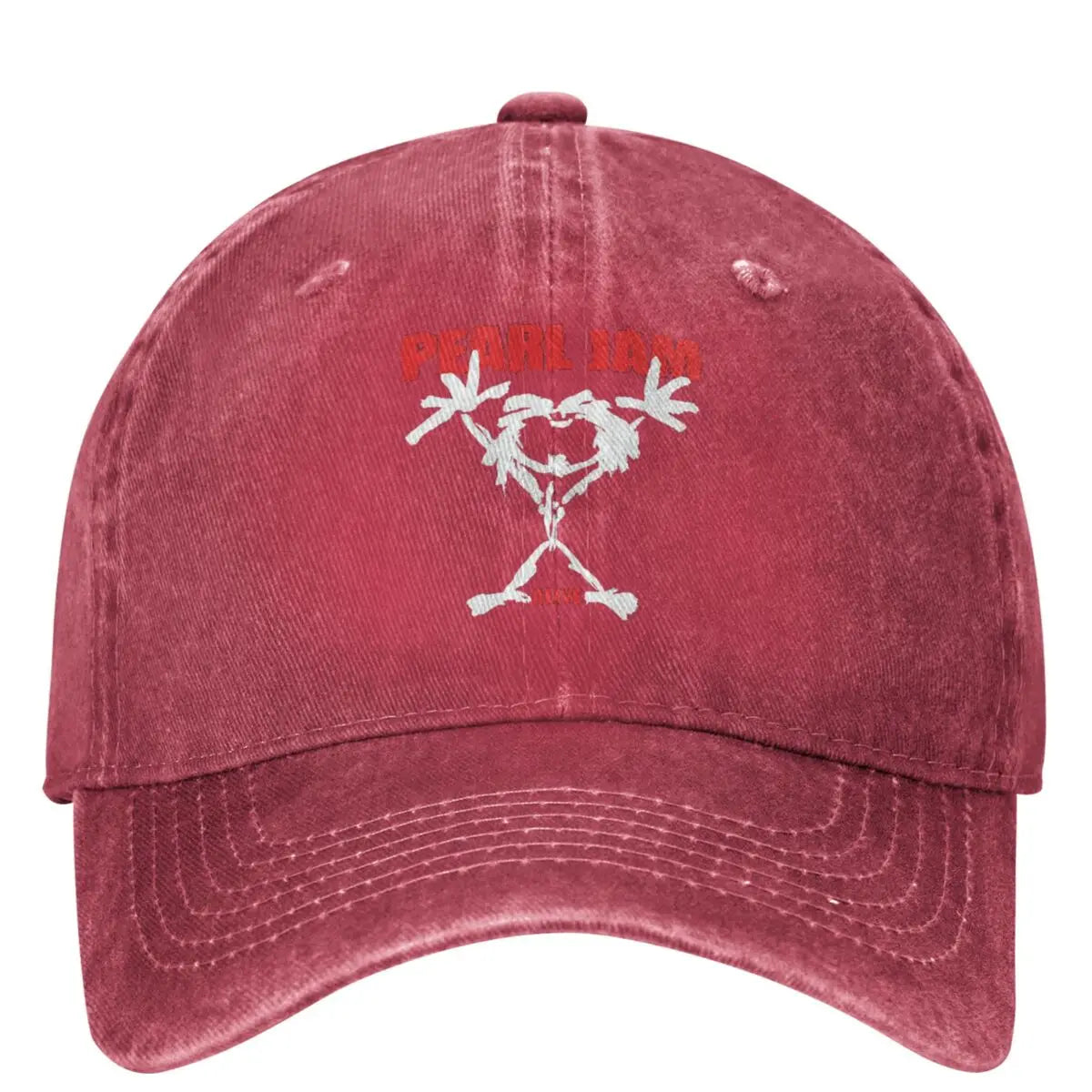 Pearl Jam Emblem Rock Grunge Band Baseball Cap – Unisex Distressed Washed Casual Summer Hat - Premium hats from Lizard Vigilante - Just $23.88! Shop now at Lizard Vigilante