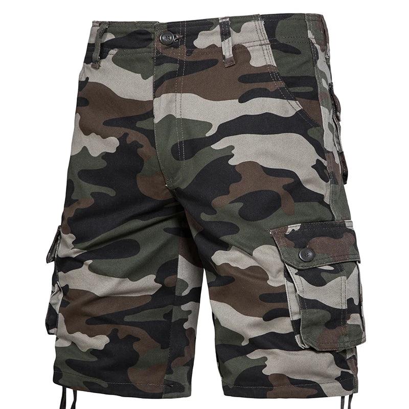 Men's Best Camo Shorts Summer Casual Half Pants Camouflage Outdoor Sports Short Pants Side Pocket Cotton Breathable Shorts - Lizard Vigilante