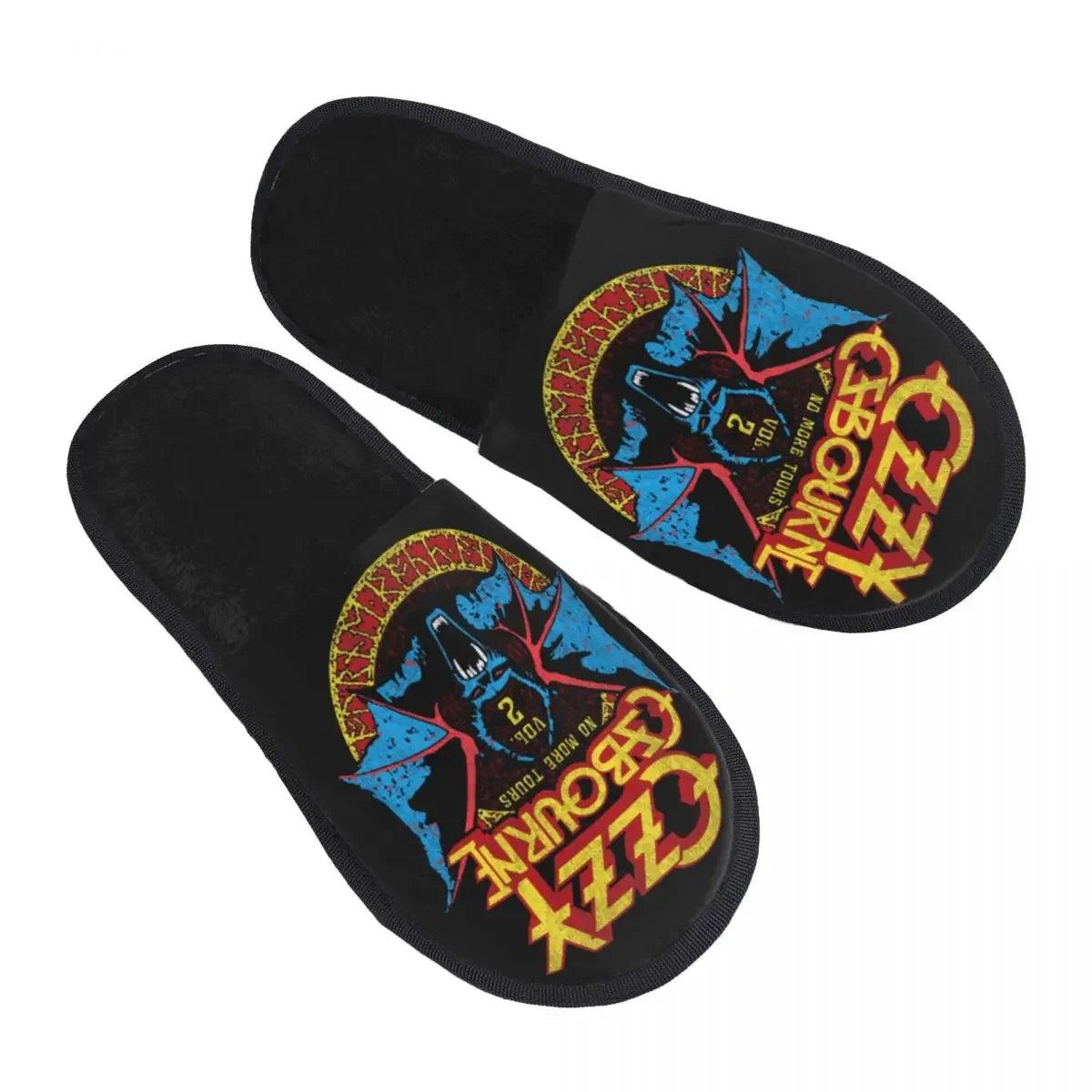 Calling all Ozzyheads! Cozy Ozzy Osbourne Faux Fur Slippers - Premium  from Lizard Vigilante - Just $22.99! Shop now at Lizard Vigilante