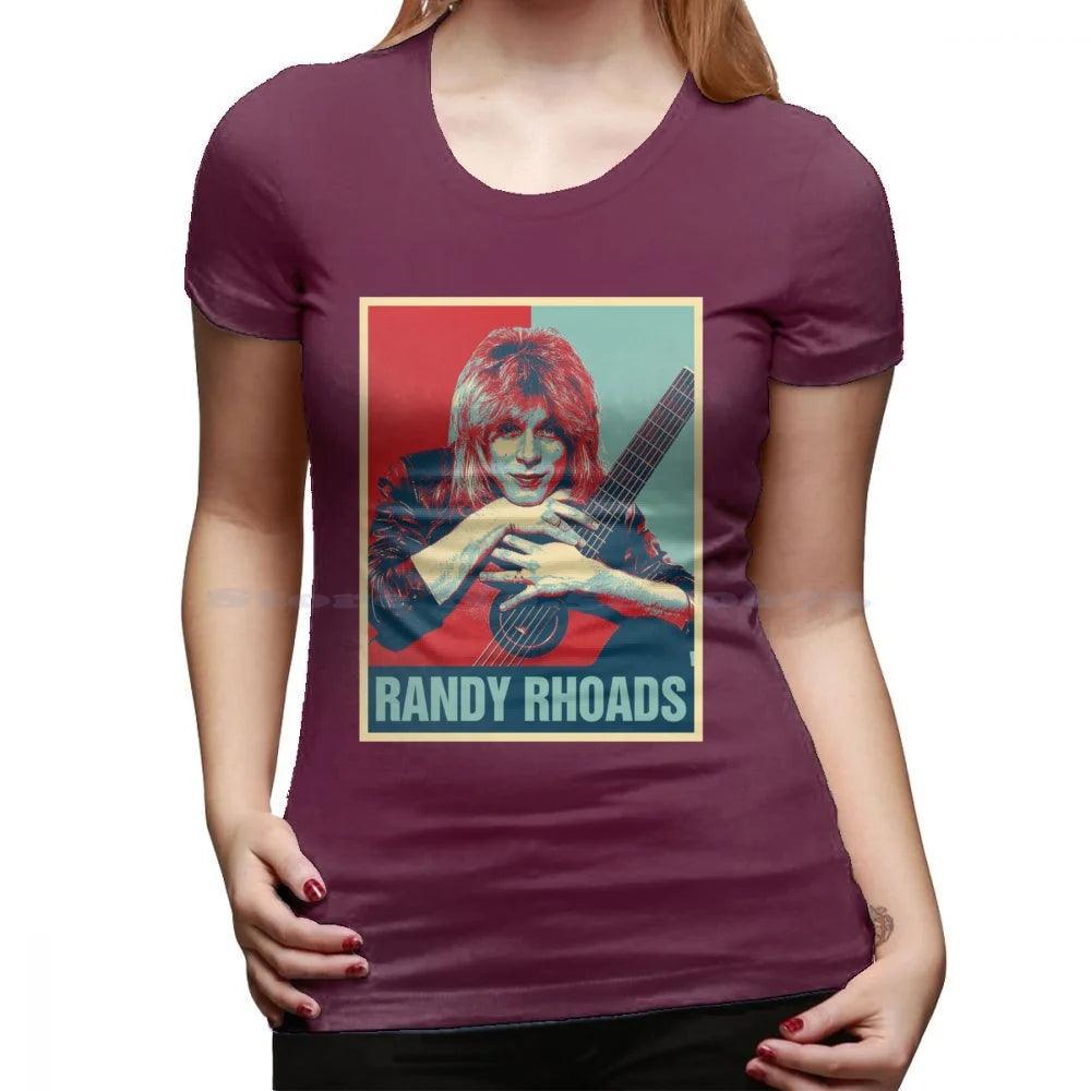 Randy Rhoads Hoodie T Shirt 100% Cotton Tee Retro Hope Style Heavy Metal Quiet Riot Ozzy Osbourne Guitarist - Premium  from Lizard Vigilante - Just $16.99! Shop now at Lizard Vigilante