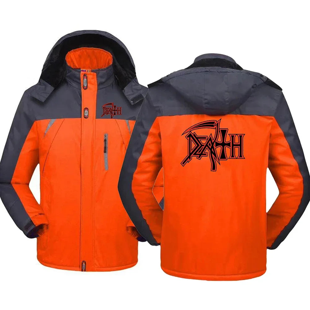 2024 Death Rock Band Heavy Metal Hooded Windbreaker - Ultimate Cold-Defying Patchwork Jacket for the Bold - Warm, Stylish, and Ready for the Mosh Pit - Premium hoodie from Lizard Vigilante - Just $56.66! Shop now at Lizard Vigilante