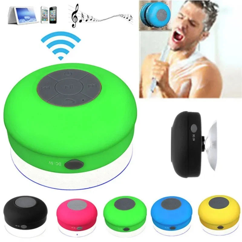 Wireless Bluetooth Waterproof Speaker With Suction Cup Sound For Car, Shower Sound