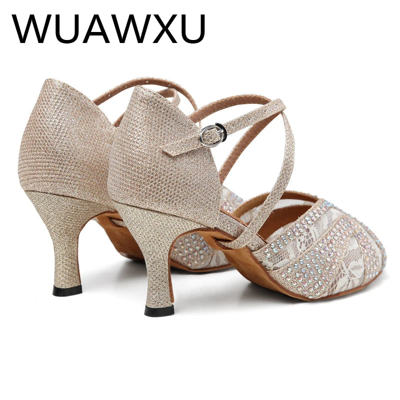 NATASHA Latin Dance Shoes for Women – Reese Performance Heels, 5-10cm Heel Height, Perfect for Dance Party & Performance - Premium shoes from Lizard Vigilante - Just $48.88! Shop now at Lizard Vigilante