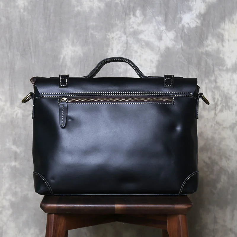 Vintage Leather Messenger Bag - Timeless Style and Durability - Premium messenger bag from Lizard Vigilante - Just $138.88! Shop now at Lizard Vigilante