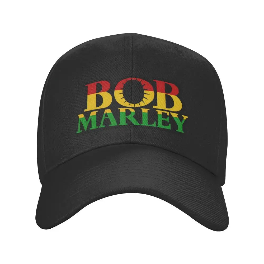 Bob Marley Jamaica Reggae Rock Baseball Cap - Unisex Adjustable Streetwear Dad Hat with Sun Protection - Premium hat from Lizard Vigilante - Just $23.88! Shop now at Lizard Vigilante