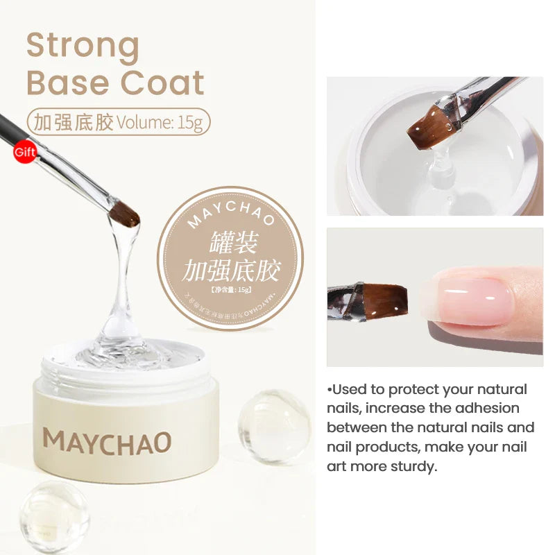 MAYCHAO 15G Nail Gel Polish Multifunctional Mixing Gel Base Coat Primer UV LED  Enhancer  Soak Off Semi Permanent Nail Art Varni