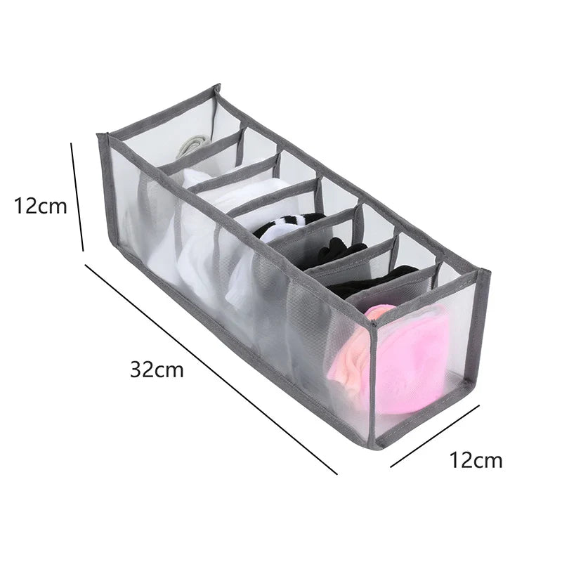 Fabric Underwear Bra Storage Box Underwear Sorting Box Panty Socks Compartment Storage Box Drawer Organizer Home Storage