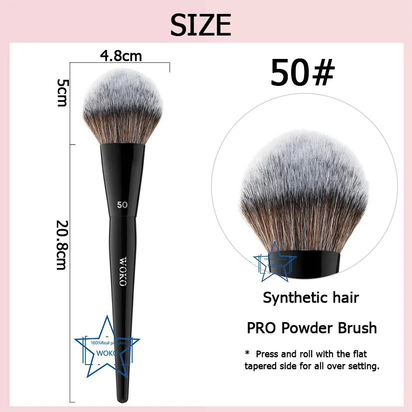 70 Pro Big Foundation Brush Cream Foundation Makeup Brush Chubby Professional Synthetic Hair Face Contour Foundation Makeup Tool