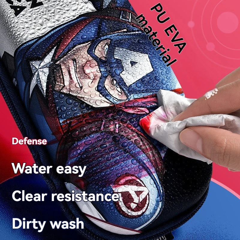 Marvel Spider-Man & Avengers Metal Pencil Case High-Capacity Portable School Supplies Gift